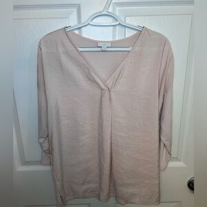 LOFT Blush V-Neck Women's Blouse